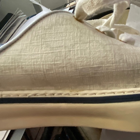 GUCCI MONOGRAMMED FABRIC SNEAKERS RUBBER SHOES 9.5-womens; mens-7.5 laced ITALy - Picture 8 of 11